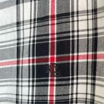 Ralph Lauren Lauren Plaid Non Iron Dress Shirt S White Black Red Blouse Photo 6