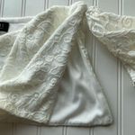 Eloquii Lace Cropped Off the Shoulder Blouse Ivory Off White Size 18 NWT Bridal Photo 8
