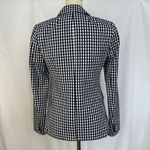 J.Crew Gingham Check Blazer Blue White Tuxedo Lapel Professional Womens Size 2 Photo 1