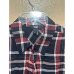 Paige  Women's Sleeveless Button Up Flannel Plaid Shirt‎ Blouse Top Large Photo 3