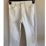 Saints & Hearts White Distressed Hem Wide Flare Leg Festival Boho Denim Jeans S Size undefined Photo 1