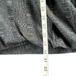 Suzanne Betro Sweater 1X Gray Textured Faux Wrap Front Stretch Surplice Cozy Top Photo 8