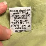 Dress Barn Vintage Light Green Lime Women's 2X 3/4 Sleeve Button Down Photo 7