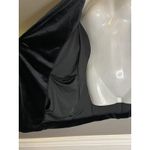 J Jill Wearever Blazer Womens Medium Velvet Stretch Open Front Jacket Black Photo 8