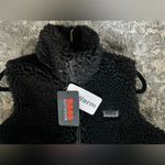 Bass Pro Shops Bass Outdoors Faux Sherpa Fleece Full Zip Women's Hiking Vest Jacket L NWT Black Photo 6