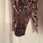 Joie  Darrell Sweater Snake Print Women's Brown & Tan Sweater Size XS Photo 8