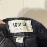 AGOLDE Algode 90’s High Rise Distressed Straight Jeans Black Size 24 A069C-1157 Photo 2