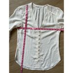 Veronica Beard MSRP$375  Women’s 100% marella silk blouse Top V-Neck Ivory Size 0 Photo 6