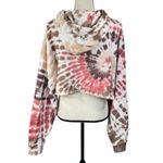 Aeropostale  JRS X-Large Cropped Sweatshirt Hoodie Tie-Dye Long Dolman Sleeves Photo 4