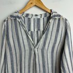 CP Shades Free People X  Womens Linen Tunic Mini Dress Sz Small Stripe Print Photo 3