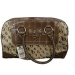 XOXO  Women's Satchel‎ Handbag Dark Cognac with Heart Charm Photo 3