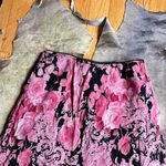 Vintage Pink Paisley Floral Layered Midi Skirt Size M Photo 2