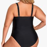 Daci Women Plus Size One Piece Swimsuits Sexy V Neck Tummy Control Bathing Suit Photo 1