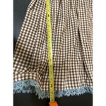 rightful owner dress brown gingham dress XS TP Coquette Cottagecore Photo 13