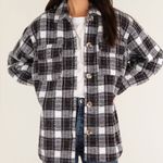 Z Supply NWT  Plaid Tucker Jacket Black & White size S Winter Casual Cozy Photo 1
