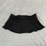 black y2k ruched micro mini swim bikini skirt Size L Photo 2