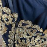 City Studio Special Occasion Strapless Dress Juniors Navy & Gold 5 NWT Size undefined Photo 6