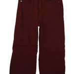 Judy Blue Jeans Womens 7/28 Oxblood High Waist Tummy Control Wide Crop Stretch Photo 0
