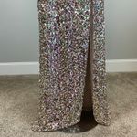 Alex Evenings Sequined Column Evening Gown Size 4 Pink and Gold Formal Dress Photo 8