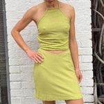 ZARA NWT SABO matching lime green mini skirt set sz xs  Photo 2