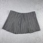 Abercrombie & Fitch Abercrombie Fitch Pleated Mini Skirt Women Large Gray Pinstripe Schoolgirl Y2K Photo 1