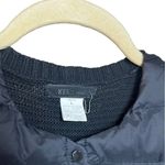 Kerisma  Black Down Snap Button Vest Sz. L Photo 2