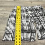 Simply Vera Vera Wang Gray & White Striped Elastic Drawstring Waist Short Size M Size M Photo 7