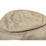 Vintage 80s Gasson Crescent Leather Beige‎ Shoulder Bag Retro Minimalist Casual White Photo 7