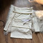 Missguided  Cable Knit Off The Shoulder Long Sleeve Two Piece Set Photo 3