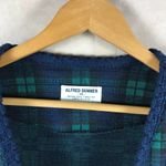 Alfred Dunner Vintage  plaid knit blazer Jacket 14 Photo 4