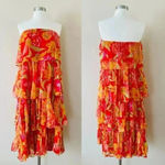 Anthropologie Verb by Pallavi Senghee Ravenna Tiered Midi Dress Small NWOT $228 Photo 2