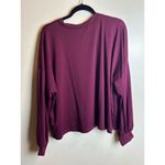 Maree 2X Burgundy Scoop Neck Casual Blouse Sweater Soft Made in USA Photo 4