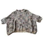 ZARA  KNIT SHORT SLEEVE OVERSIZED CROP SWEATER-ITALIAN YARN-SIZE S Photo 2