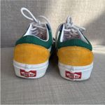 Vans  Blue and Green Skate Sneakers with Suede Canvas Photo 9