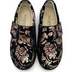 Alegria  Shoes Lauryn Black Metallic Bronze Floral Comfort Clogs Women’s Size 6 Photo 3
