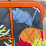 Vera Bradley Jazzy Blooms Purse Handbag Leather Handle Kiss Lock Closure Wallet Photo 4