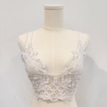 Free People Free People Adella Women's Lace Bralette in White Size Large Photo 2