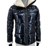 SAM. Ellie Down Jacket Caviar Black Puffer Bomber Shearling Outdoors Coat Size M Photo 0