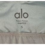 ALO YOGA Peak Sports Bra Cut Out Asymmetric One Shoulder Baby Blue Size Small Photo 9