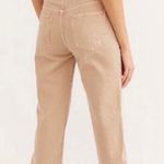 Free People High Rise Distressed Khaki Jeans Photo 2