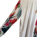 NWT Ingear Swim Women's Rash Guard Long Sleeve Shirt Floral Hawaii Size L White Size L Photo 2