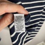 Loft Striped Sweater in Navy Size XS Blue and White Crew Neck Photo 5