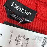 Bebe  Cutouts Cage Bodycon Bandage Top Cap Sleeve Cherry Red Large‎ Photo 9