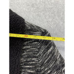 Bershka  BSKGIRL Size XS Black White Open Front Jacket Sherpa Lined with Pockets Photo 2