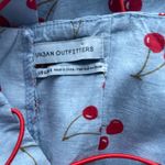 Urban Outfitters Outfitter Colette Stretch Linen Mini Dress Blue Chambray Cherry Pr… Photo 6