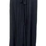 ZARA Black High Waist Pleated Wide Leg Culotte Pants Photo 5