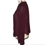 Free People merlot button back sheet blouse XS Photo 5