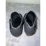 Women’s Zip Up Cowboy Faux Leather Black Heeled Ankle Bootie 8 Black Photo 3