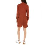 We Wore What  Orange Knit Sweater Romper, M Photo 1