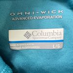 Columbia Omni-Wick Hoodie Womens L Blue Striped Athletic Pullover Sweatshirt Photo 3